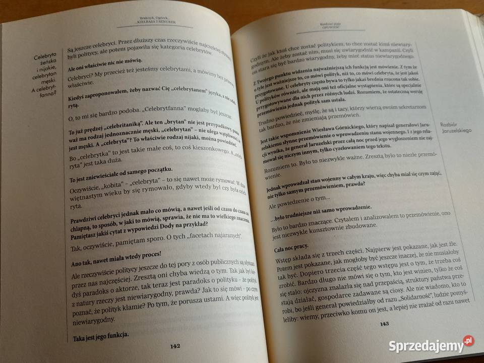 Książka Jerzy Bralczyk Michał Ogórek Kiełbasa i Rok wydania 2012 Dąbrowa Górnicza