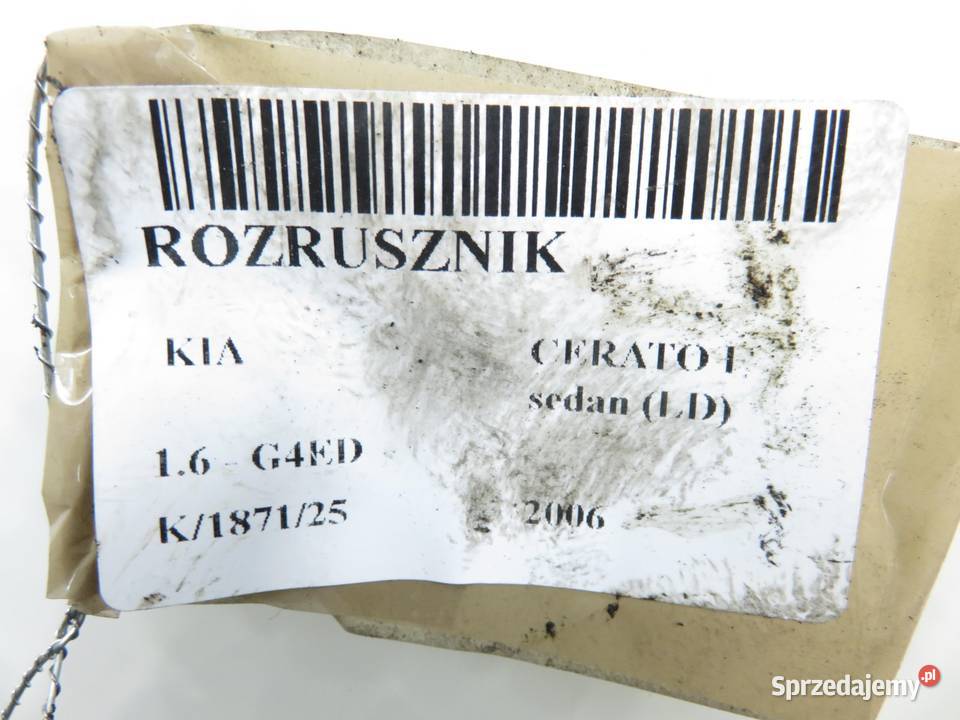 ROZRUSZNIK KIA CERATO I sedan LD 16 G4ED sprzedam