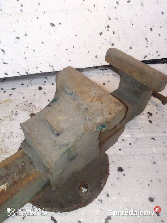 Imadło warsztatowe stare 180mm waga Grudziądz