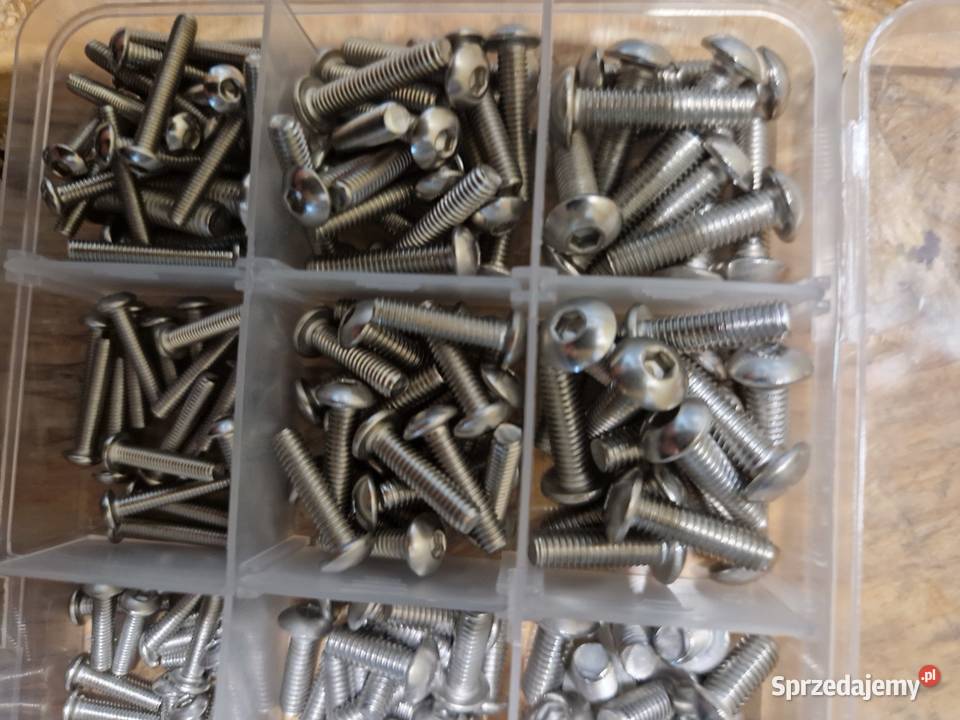 ZESTAW 440 ŚRUB 6KĄTNE HEX ZE STALI NIERDZEWNEJ Głogowa
