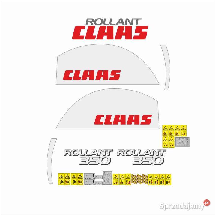 naklejki Claas Rollant 350 Pleszew