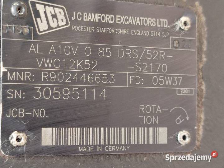 Pompa A10V085 R902446653 1519222110 Rexroth JCB Pozostałe Wilkowo