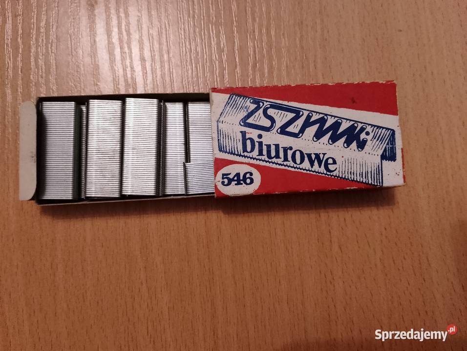 ZSZYWKI biurowe z PRL w oryginalnym opakowaniu Złotniki