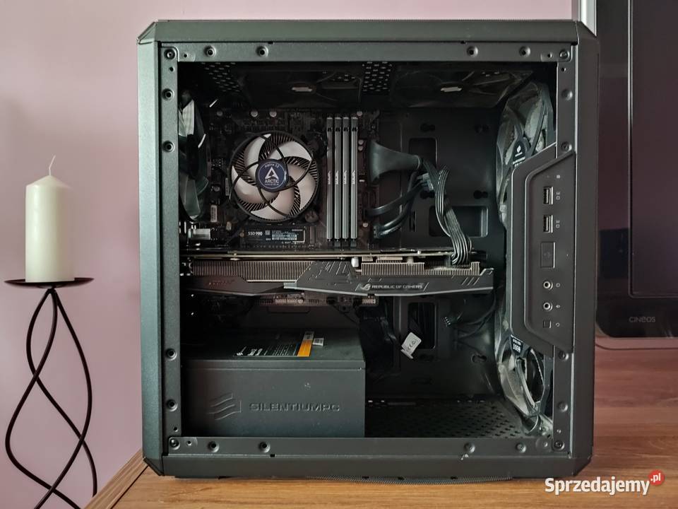 Komputer stacjonarny i3 9100F RX580 16GB RAM Przemyśl sprzedam
