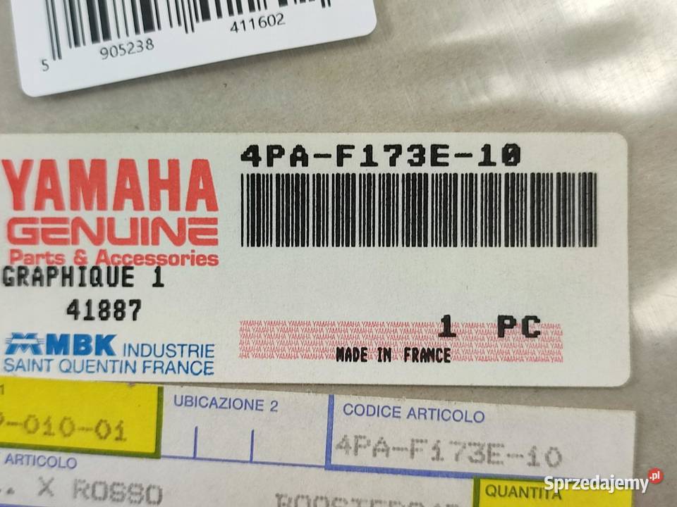 NAKLEJKA BOOSTER YAMAHA MBK BOOSTER ORYGINALNA lubelskie sprzedam