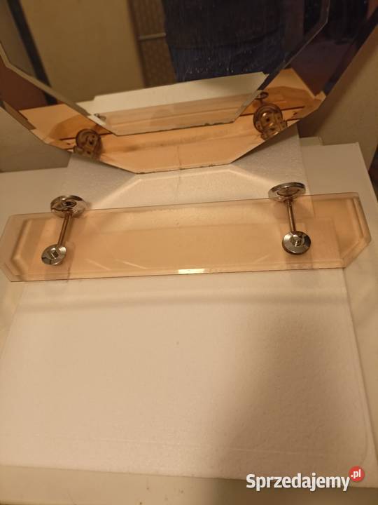 Lustro włoskie łazienkowe z półką Kraków