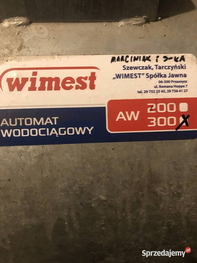 Automat wodociągowy fudrofor