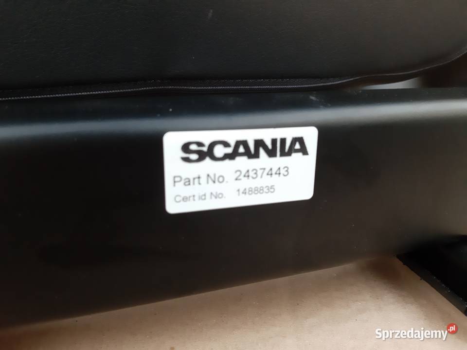 SCANIA FOTEL PASAŻERA PPRAWY 2437443 1488835 ciężarowe Trzciel