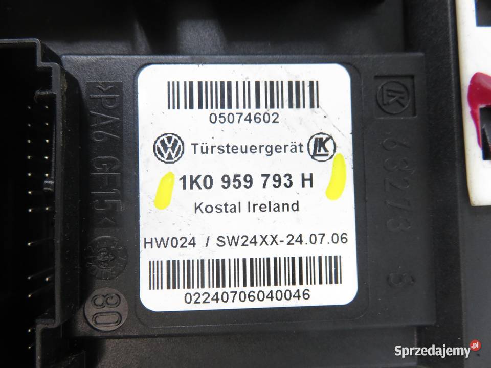 PODNOŚNIK SZYBY LEWY PRZEDNI 3D VW GOLF V