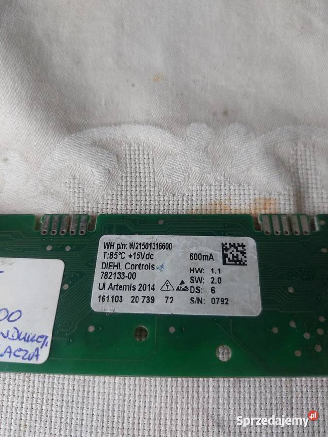 WHIRLPOOL W21501316600 MODUŁ WYSWIETLACZA PŁYTY do zabudowy Nowy Sącz