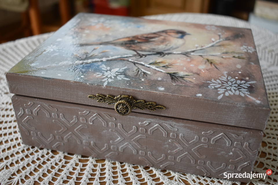 Szkatułka rękodzieło decoupage mazowieckie Warszawa