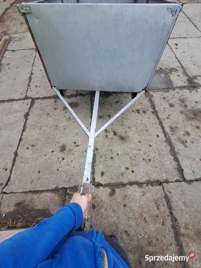 Przyczepka leśna ogrodowa do quada wąska nisko Mogilany