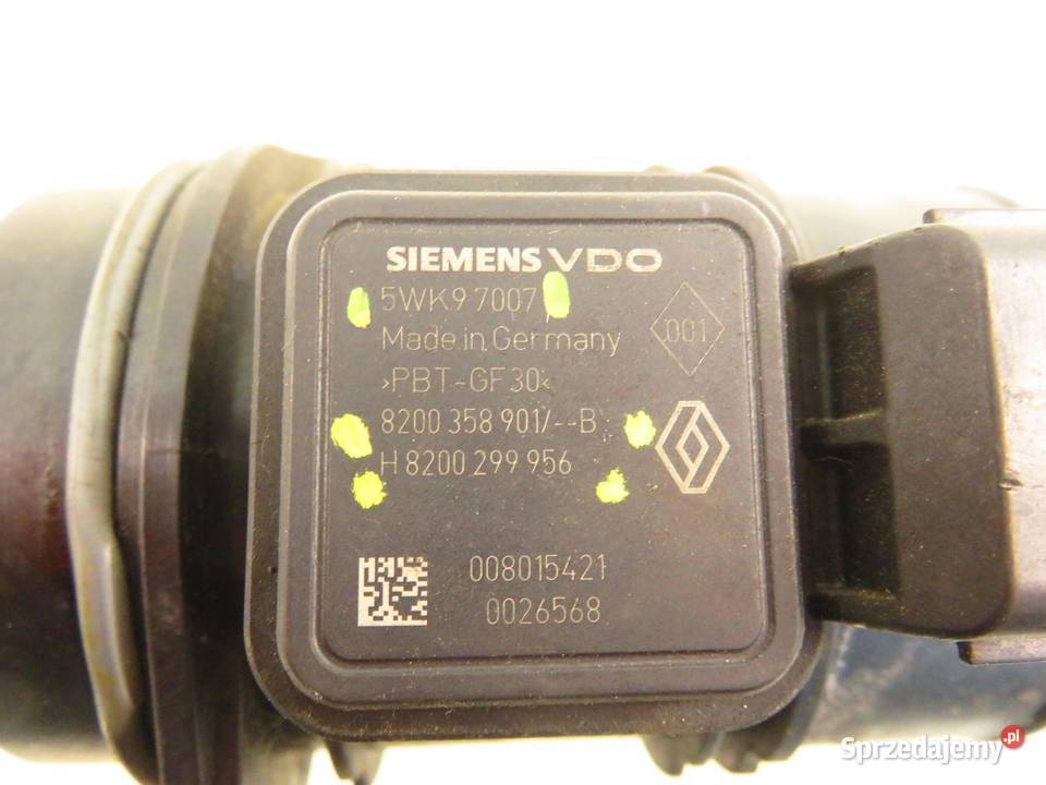 PRZEPŁYWOMIERZ RENAULT CLIO III 15 dCi 5WK97007