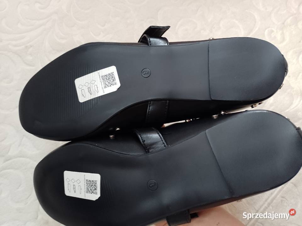 42 ASOS Design Czarne bogato zdobione baleriny z czarny małopolskie Kraków