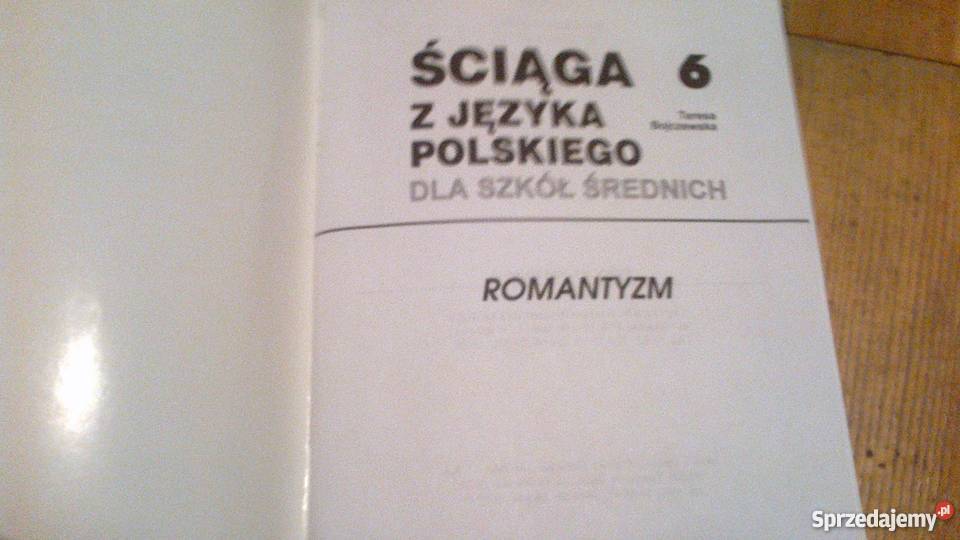 Ściaga z języka polskiego Romantyzm dolnośląskie Oborniki Śląskie sprzedam