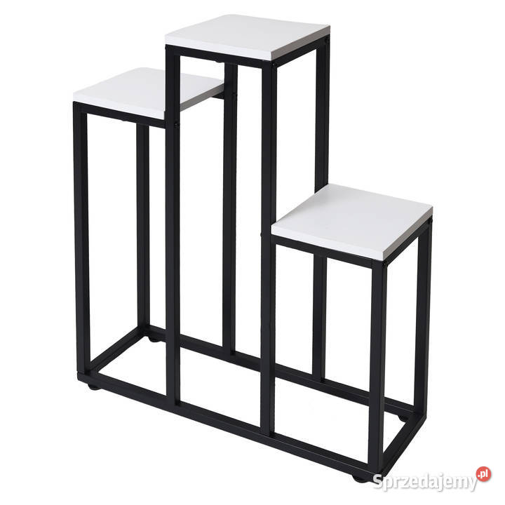 Kwietnik stojący metalowy piętrowy stojak na 3 Poznań sprzedam