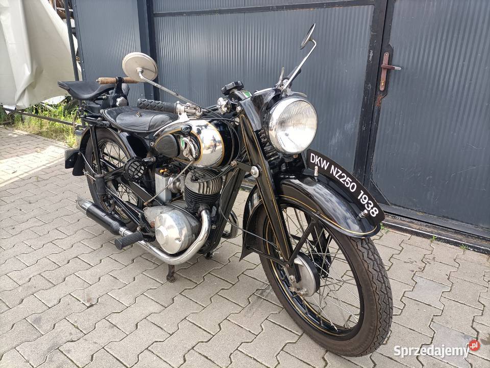 DKW NZ 250 1938r z dokumentami Padniewko