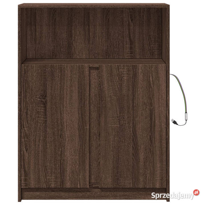 Szafka z LED brązowy dąb 77x34x100 WM852151 Warszawa