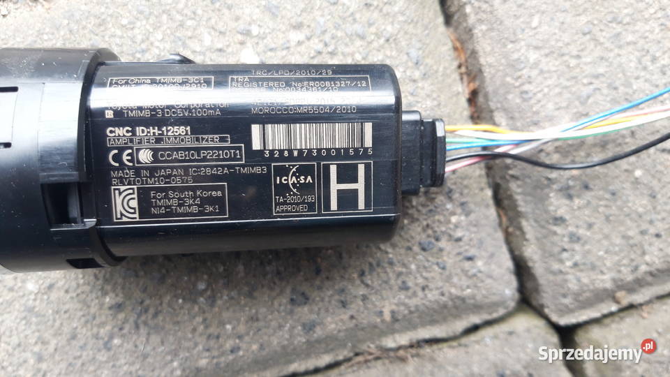 Stacyjka czarna TOYOTA CHR osobowe