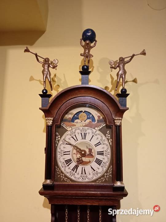 Zegar wiszący fryzjerski z wagowy z fazami