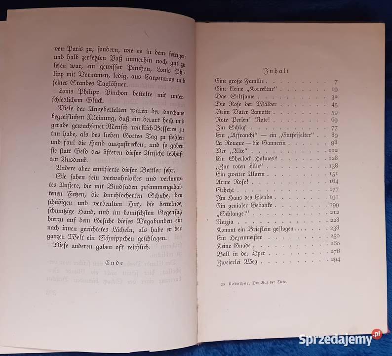 Ueberhoer Der Ruf der Tiefe Drei Masken Verlag Antykwariat Koźminek