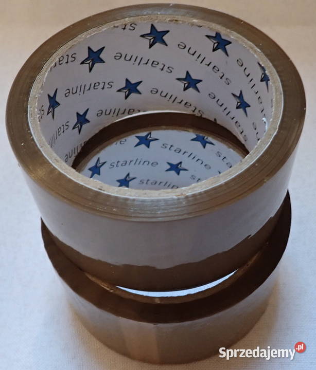 Taśma klejąca pakowa brązowa 60m Mocna acrylowy Siewierz