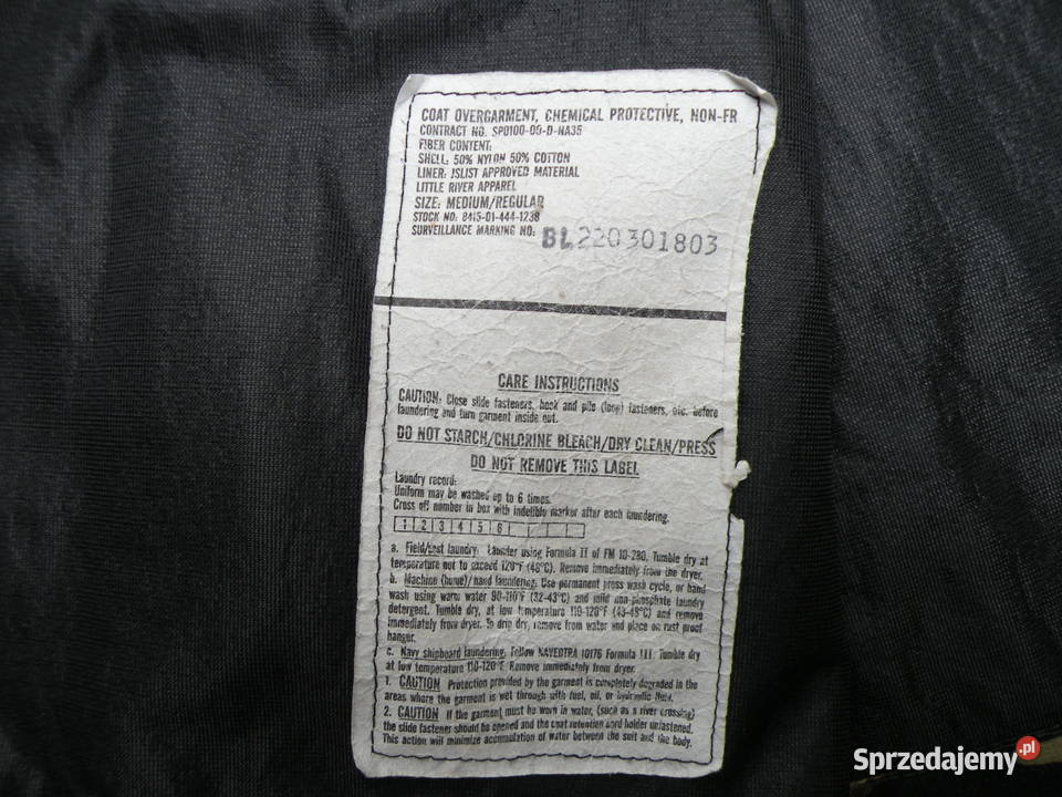 Kurtka chemical protective woodland medium Militaria Wrocław