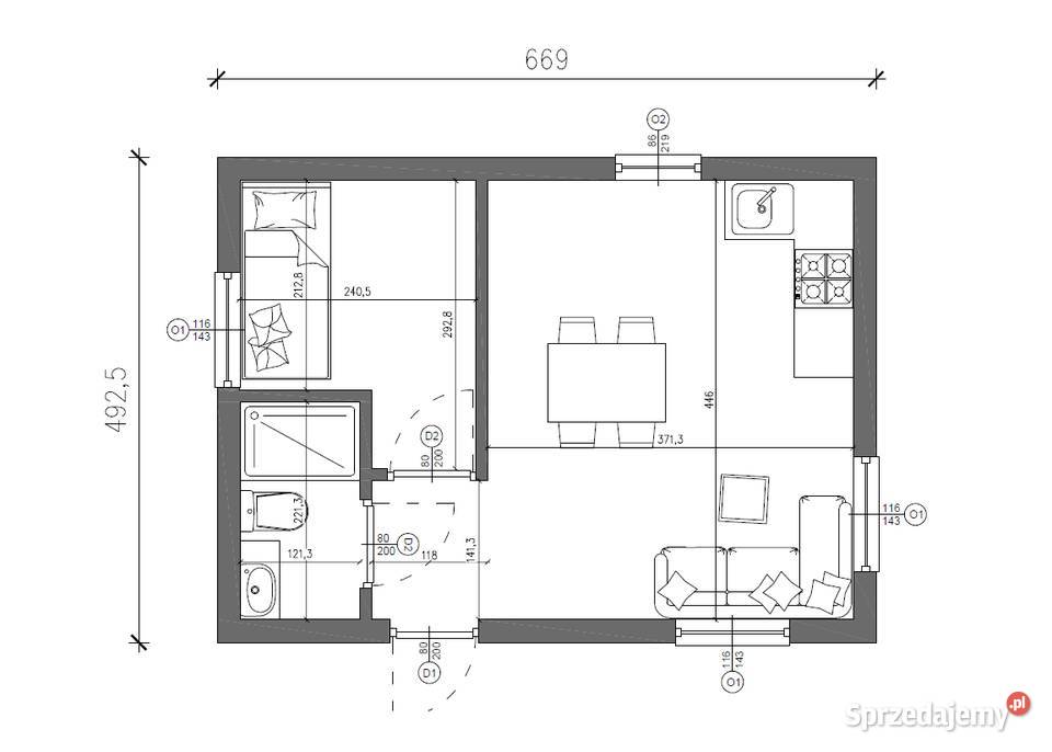 5 Domek na zgłoszenie Konstrukcja instalacje Boronów sprzedam