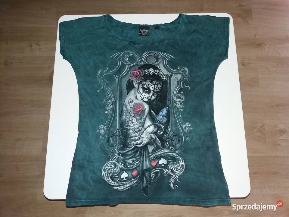 ALCHEMY ENGLAND nowy damski tshirt M zielony Siedlce sprzedam