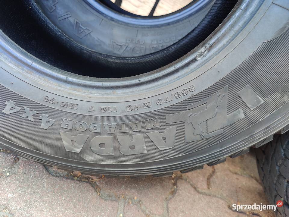Opony All Terrain Matador Izzarda 26570r16 112T Warszawa sprzedam