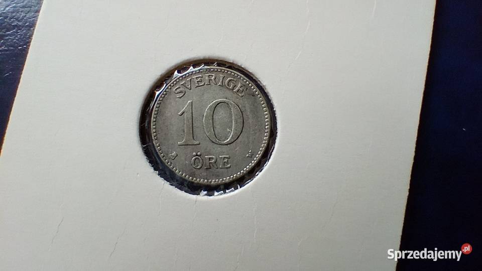 Stare monety 10 ore 1919 Szwecja srebro Lesko sprzedam