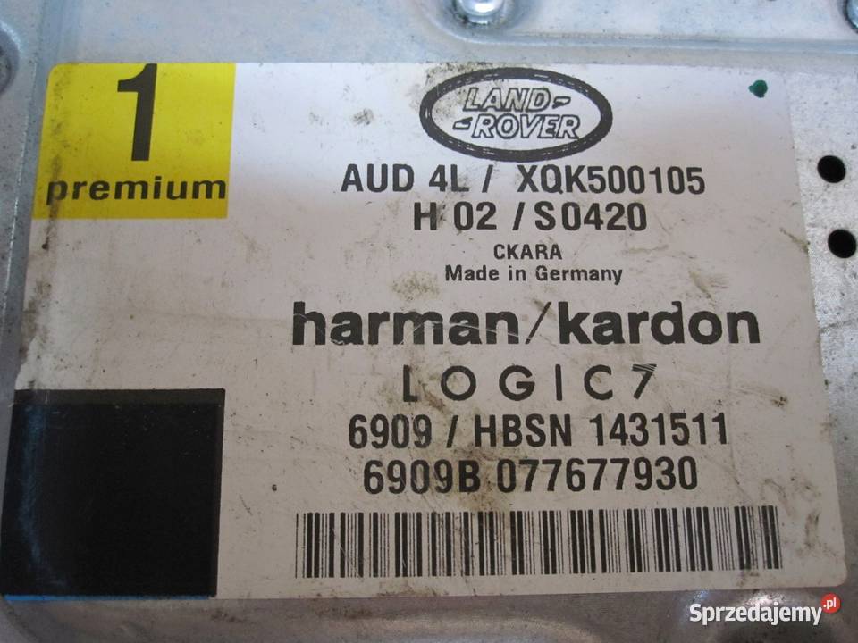 LAND ROVER DISCOVERY III 07r wzmacniacz radia Rok produkcji 2007 Sprzęt audio fabryczny świętokrzyskie Kielce