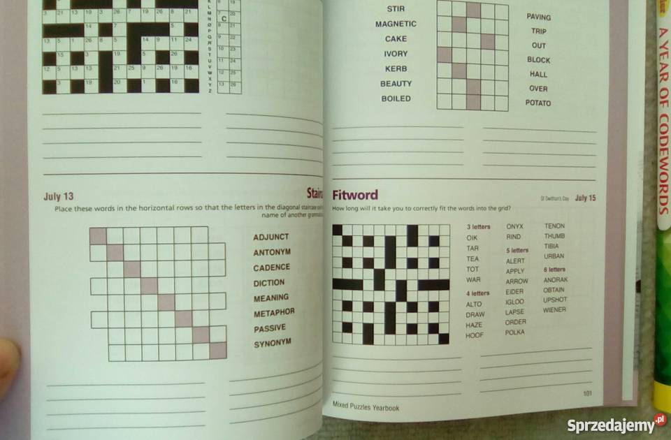 Krzyżówki angielsku A puzzle a day dla dorosłych mazowieckie Warszawa