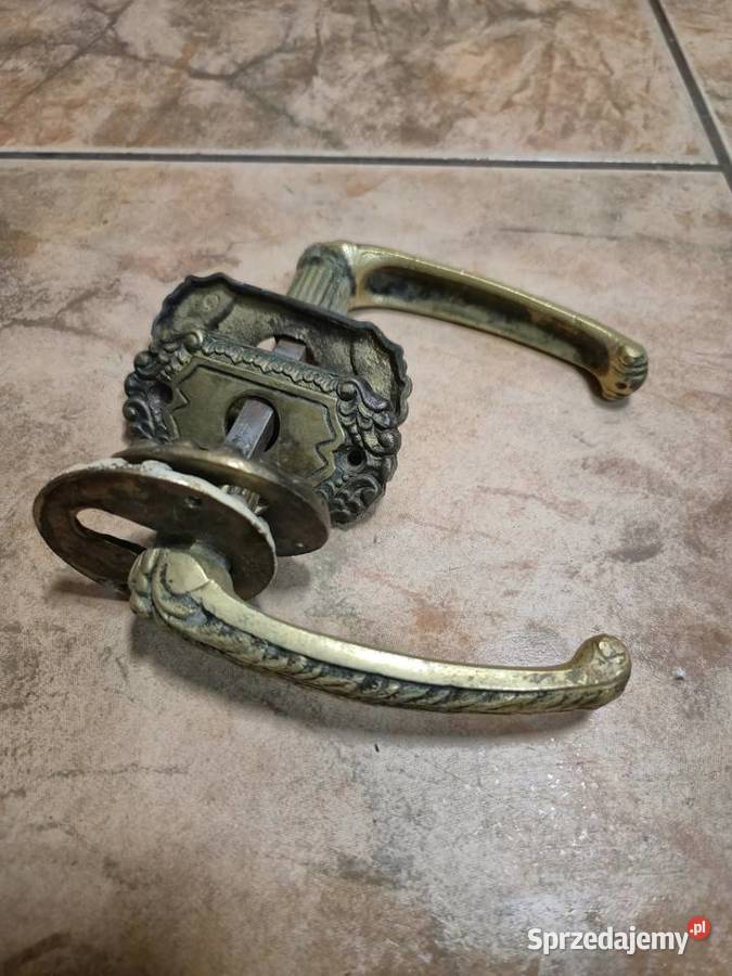 Stara mosiężna klamka antyk Dąbrowa Górnicza