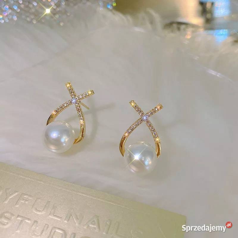 Kolczyki z perełka Bolesławiec