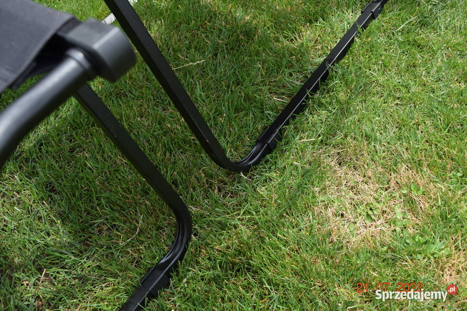 krzesło składane turystyczne campingowe czarne czarny Krzesła ogrodowe Bosutów