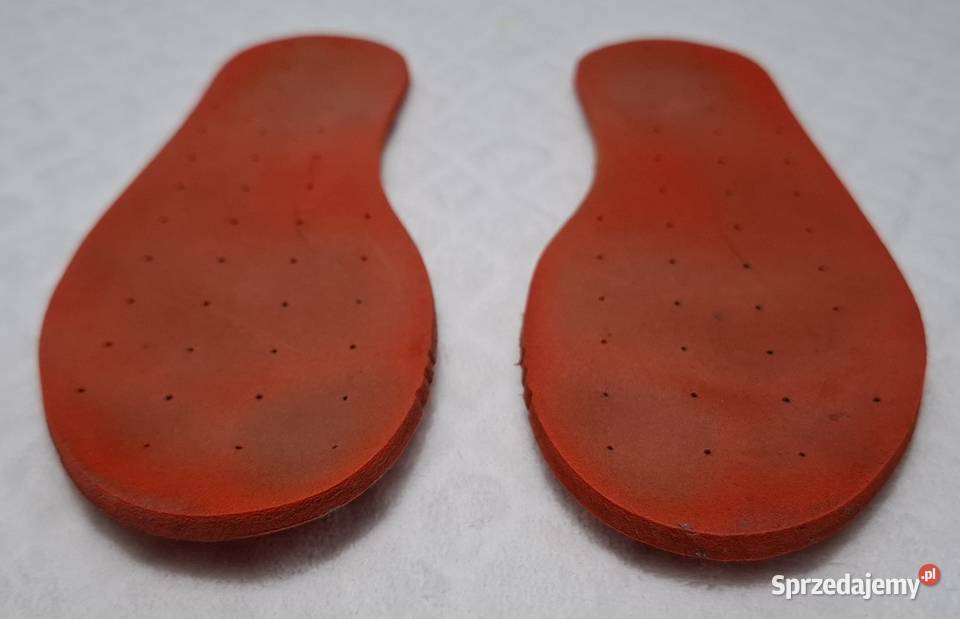 Wkładki do butów dziecięce 21 4mm czerwone śląskie