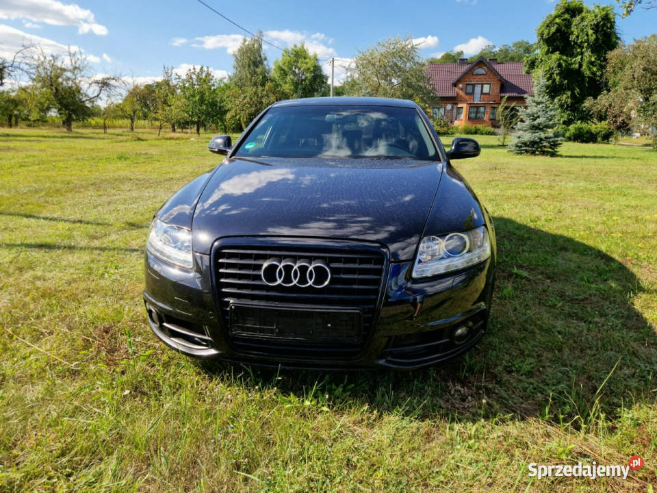 Audi A6 Zadbane rodzinne bezwypadkowe z czarny wielkopolskie Poznań