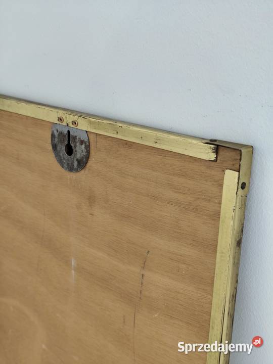 Unikalne Antyczne Lustro Mosiężne Styl Poddębice