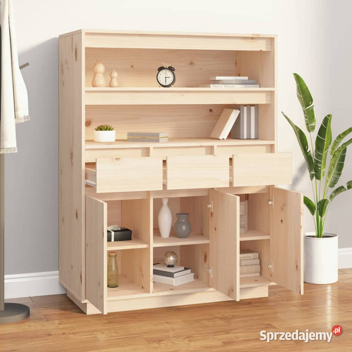 Szafka 89x40x1165 lite drewno sosnowe WM818215 Dom i Ogród