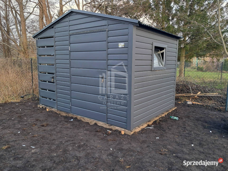 Schowek domek ogrodowy 2x2m drzwi antracyt dach Bełchatów