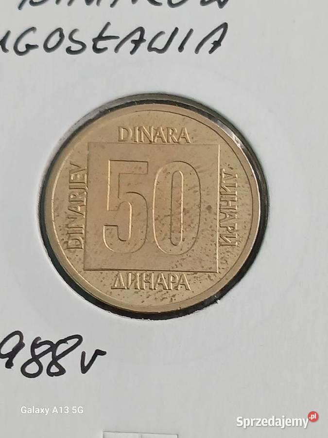 50 Dinarów Jugosławia 1988 r sprzedam