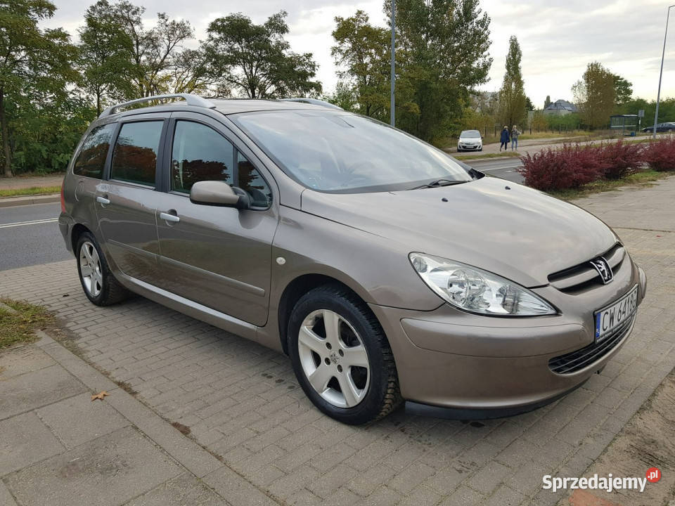 Peugeot 307 SW 16 Benzyna 7 osób Automat relingi dachowe Włocławek