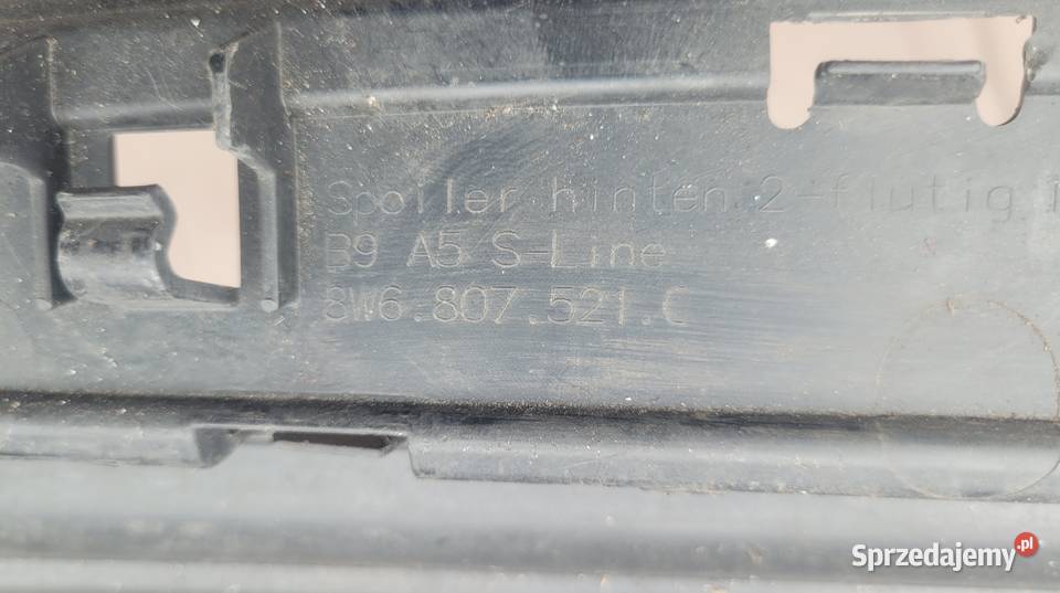 AUDI A5 II 8W6 SLINE SPOILER DOKLADKA DYFUZOR Ruda Śląska sprzedam