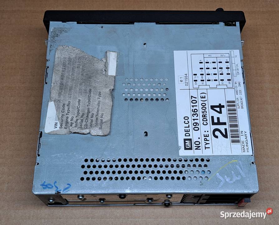RADIO DELCO CDR500 KOD OPEL FRONTERA B ZAFIRA A Mielęcin