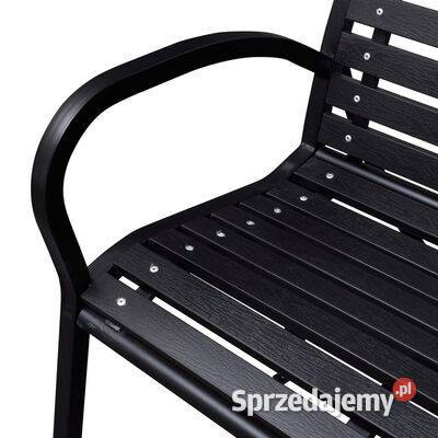vidaXL Ławka ogrodowa 125 stal i WPC czarna41556 Warszawa