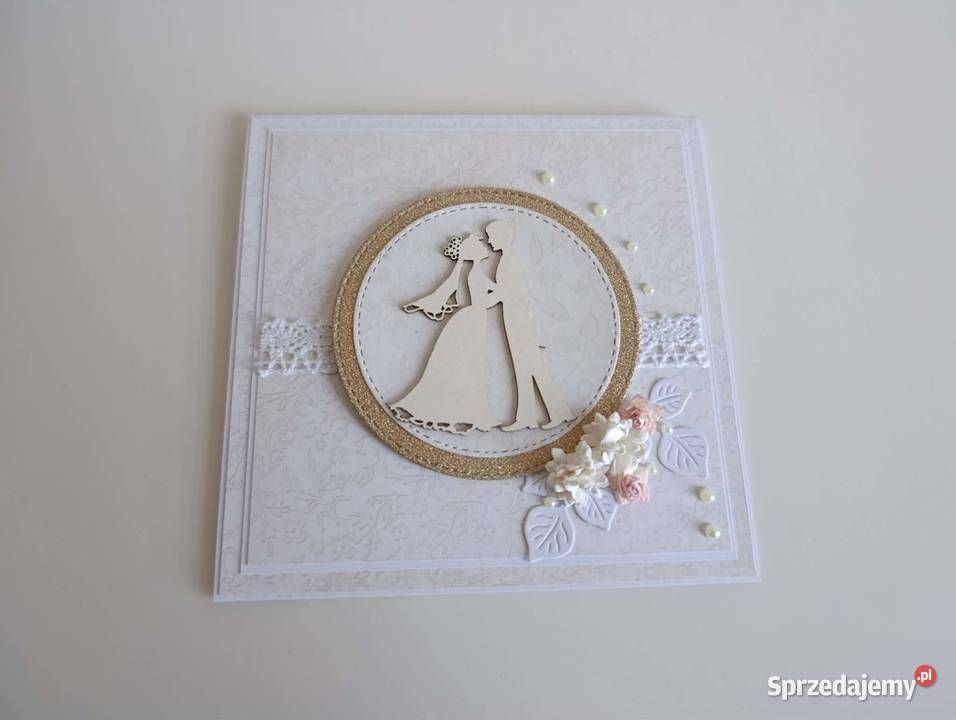 Kartka na Ślub ręcznie robiona handmade Łódź sprzedam