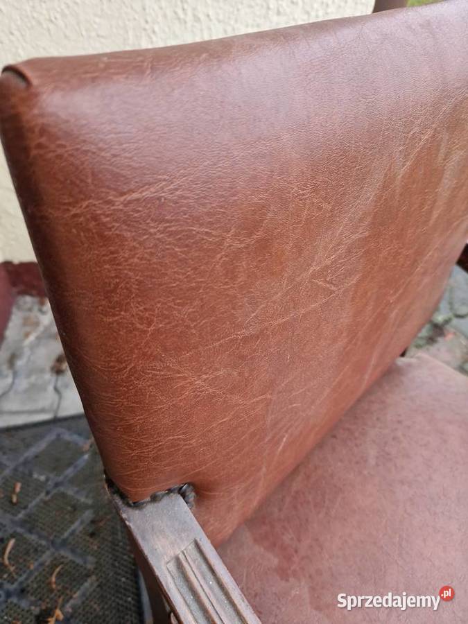 Krzesło fotel z podlokietnikami i pokryciem kujawsko-pomorskie Ciechocinek