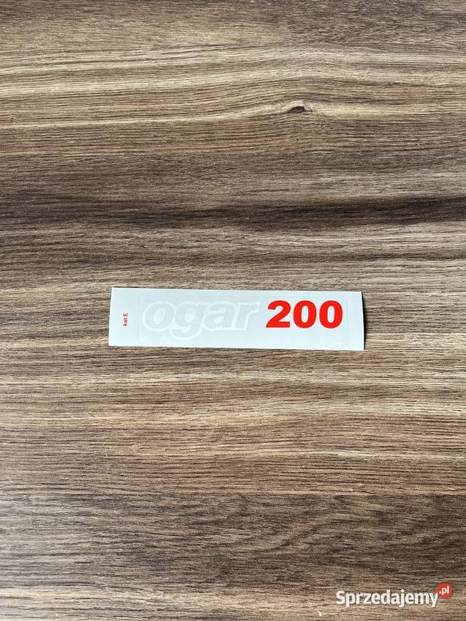 NOWA POLSKA naklejka czerwona OGAR 200 romet Części motocyklowe sprzedam