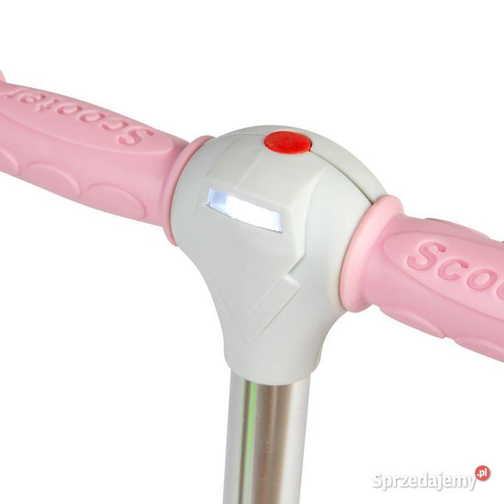 Różowa balansowa hulajnoga składana trójkołowa Poznań